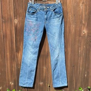 Marc Jacobs Jeans SZ 8 Vintage Dead-stock Tattoo Spiderweb Never Worn 🕸️